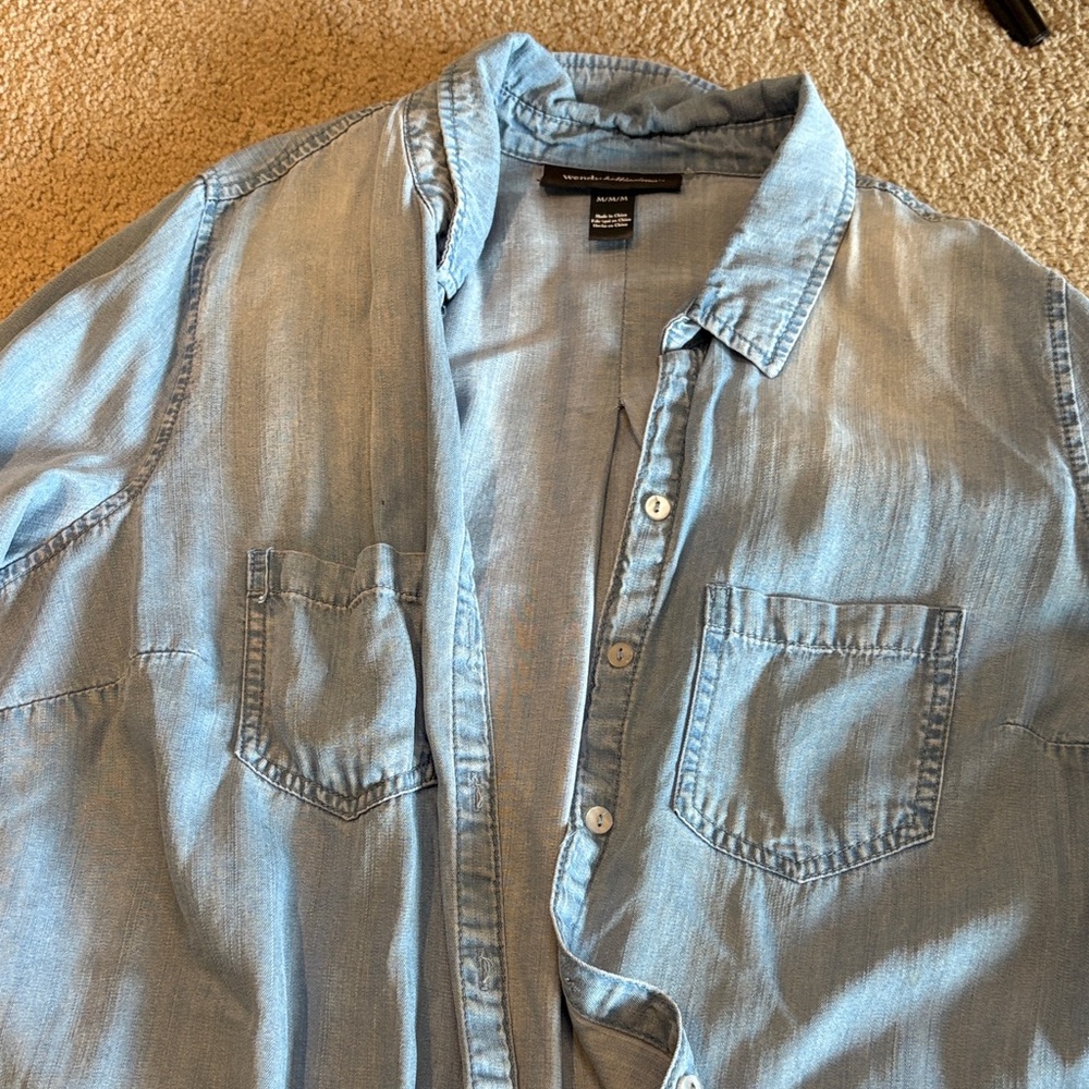 Wendy Bellissimo Blue Denim Top